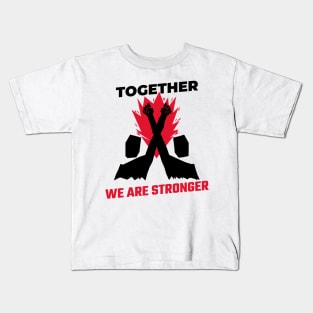 Together We Are Stronger / Black Lives Matter Kids T-Shirt